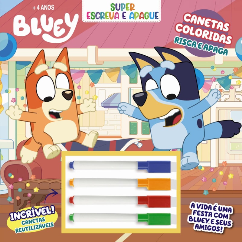 BLUEY SUPER ESCREVA E APAGUE