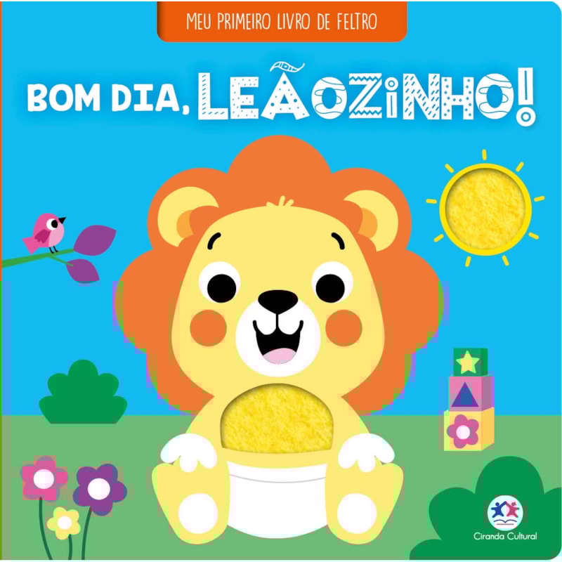 BOM DIA, LEÃOZINHO! LIVRO DE FELTRO