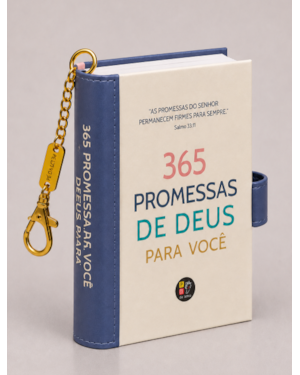 Book charm - 365 promessas de Deus para você - Livro chaveiro: Coleção book charm