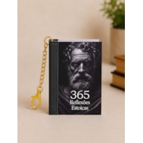 Book Charm - 365 reflexões estoicas - Livro chaveiro