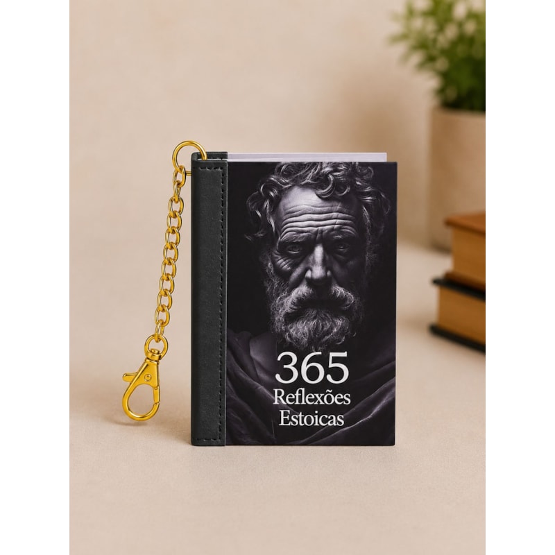 Book Charm - 365 reflexões estoicas - Livro chaveiro