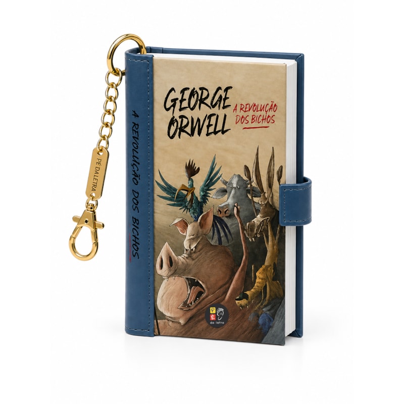 Book Charm - A revolução dos Bichos - Livro chaveiro: Book charm