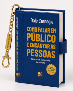 Book Charm - Como falar em público e encantar as pessoas - Livro chaveiro: Book charm