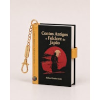 Book Charm - Contos antigos e folclore do Japão - Livro chaveiro: Book charm