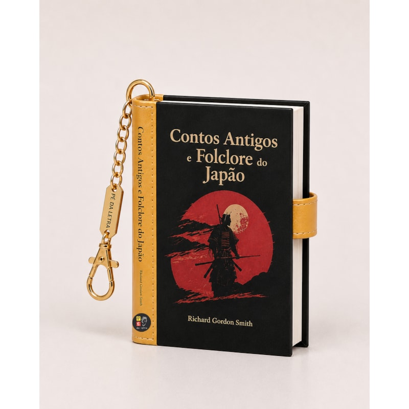 Book Charm - Contos antigos e folclore do Japão - Livro chaveiro: Book charm
