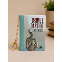 Book Charm - Crime e Castigo - Livro chaveiro