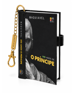 Book Charm - Maquiavel, 500 anos de O Príncipe - Livro chaveiro: Coleção book charm
