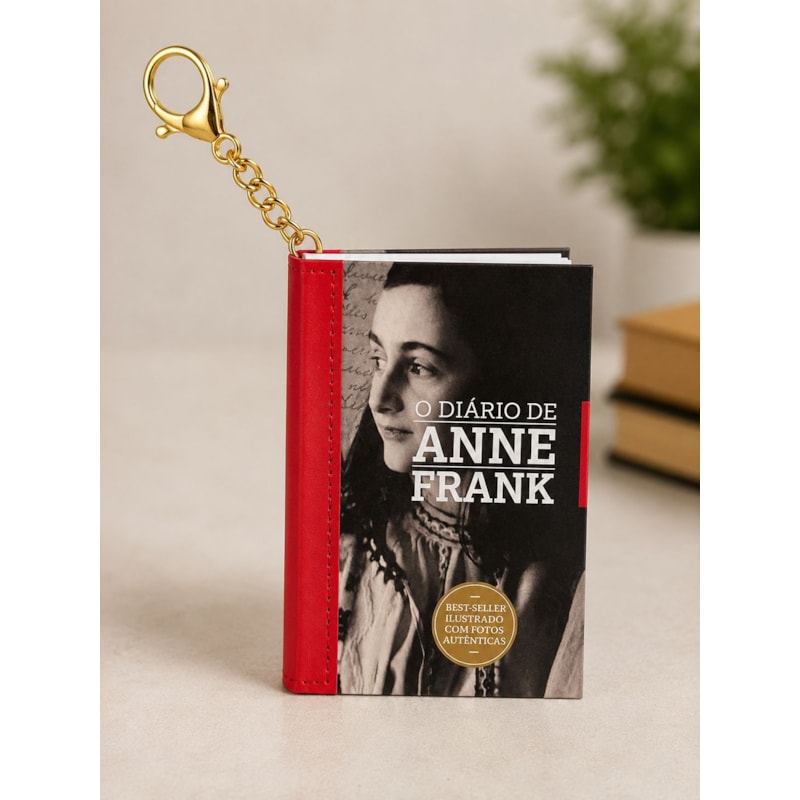 Book Charm - O Diário de Anne Frank - Livro chaveiro