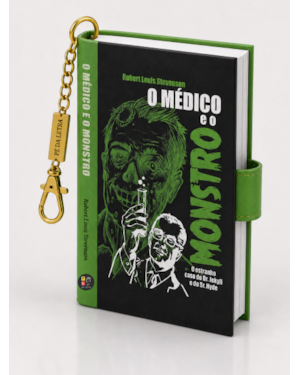 Book Charm - O médico e o monstro - Livro chaveiro: Coleção book charm