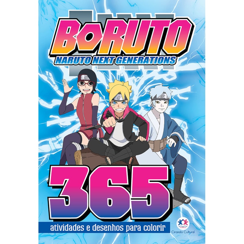 BORUTO - 365 ATIVIDADES E DESENHOS PARA COLORIR