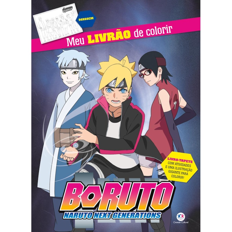 BORUTO - MEU LIVRÃO DE COLORIR