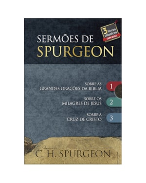 Box 2 - Sermões de Spurgeon - 3 livros: Três livros da coleção:parábolassermão do montea segunda vinda de Cristo