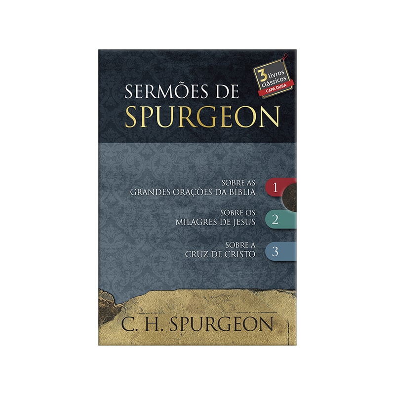 Box 2 - Sermões de Spurgeon - 3 livros: Três livros da coleção:parábolassermão do montea segunda vinda de Cristo
