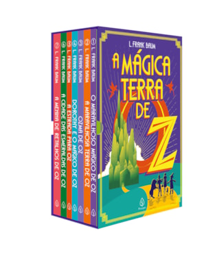 BOX - A MÁGICA TERRA DE OZ - VOL. I - COM SETE LIVROS E MARCADORES DE PÁGINAS