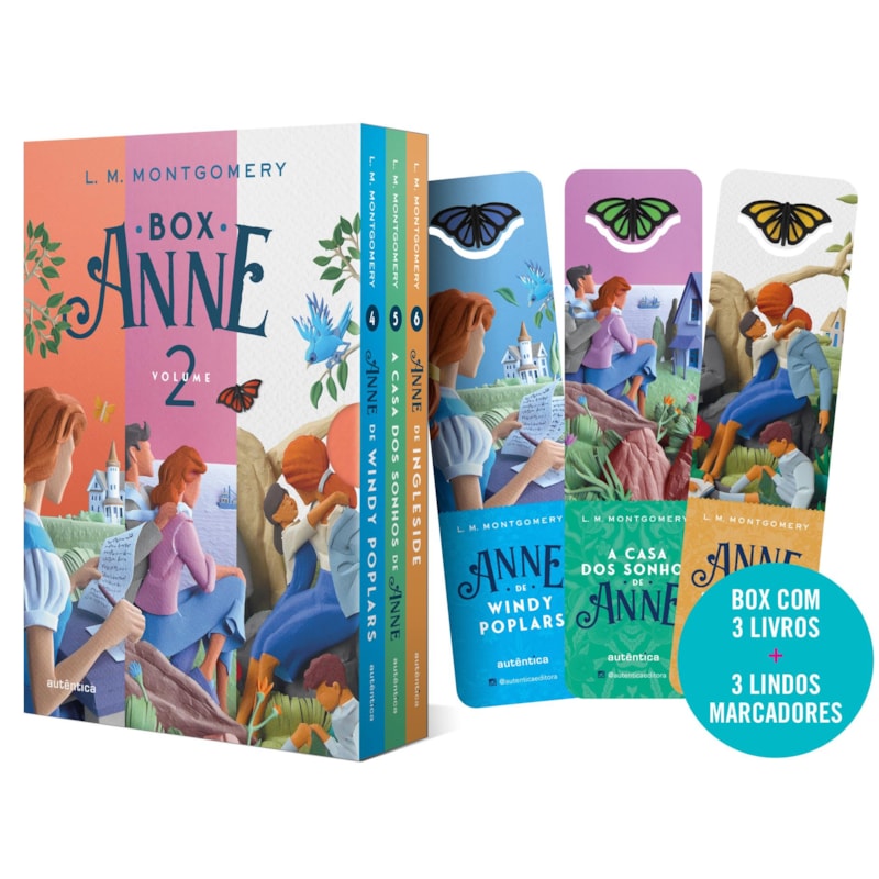 BOX ANNE 2 - ANNE DE WIND POPLARS, CASA DOS SONHOS DA ANNE E ANNE DE INGLESIDE - (TEXTO INTEGRAL - CLÁSSICOS AUTÊNTICA)