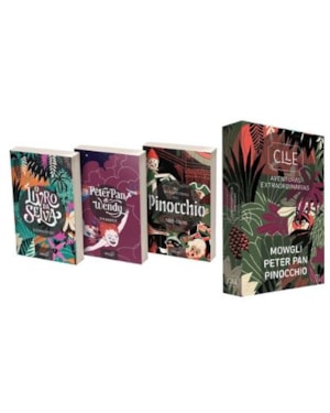 BOX - AVENTURAS EXTRAORDINÁRIAS (3 LIVROS) - O LIVRO DA SELVA + PETER PAN & WENDY E PINOCCHIO