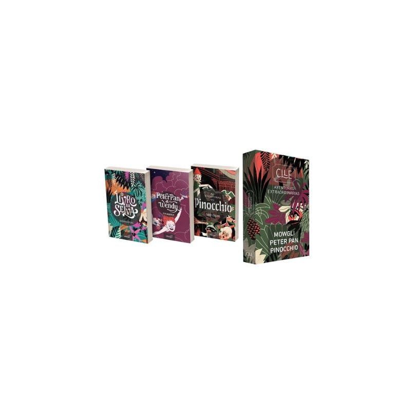 BOX  - AVENTURAS EXTRAORDINÁRIAS (3 LIVROS) - O LIVRO DA SELVA + PETER PAN & WENDY E PINOCCHIO