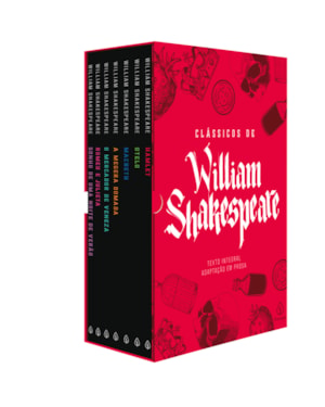 BOX CLÁSSICOS DE WILLIAM SHAKESPEARE - COM 7 MARCADORES DE PÁGINAS