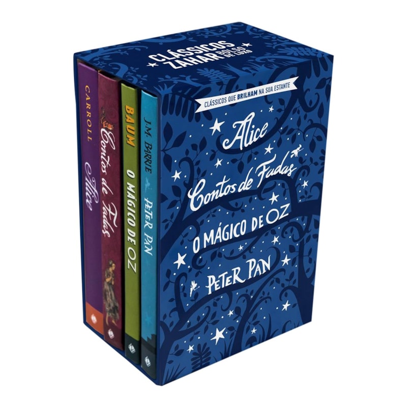 BOX CLÁSSICOS QUE BRILHAM NO ESCURO: ALICE, CONTOS DE FADAS, O MÁGICO DE OZ E PETER PAN