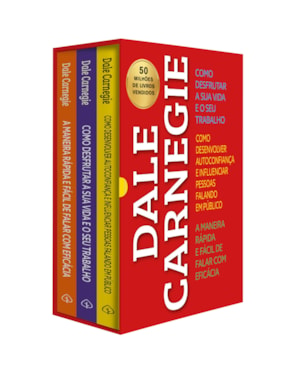 BOX DALE CARNEGIE - AUTOCONFIANÇA, ORATÓRIA E PRODUTIVIDADE - 3 LIVROS DE DESENVOLVIMENTO PESSOAL