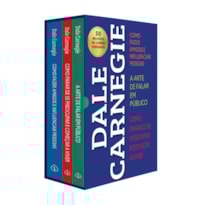 BOX DALE CARNEGIE - DESENVOLVIMENTO PESSOAL, COMUNICAÇÃO E RELACIONAMENTO - 3 LIVROS CLÁSSICOS