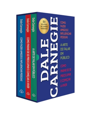 BOX DALE CARNEGIE - DESENVOLVIMENTO PESSOAL, COMUNICAÇÃO E RELACIONAMENTO - 3 LIVROS CLÁSSICOS