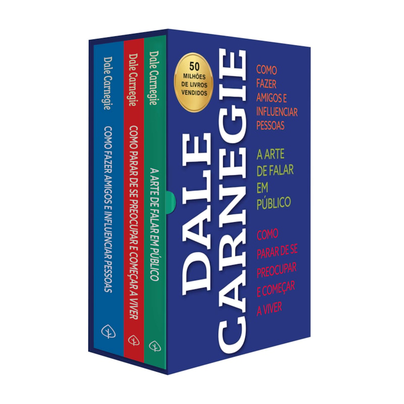 BOX DALE CARNEGIE - DESENVOLVIMENTO PESSOAL, COMUNICAÇÃO E RELACIONAMENTO - 3 LIVROS CLÁSSICOS