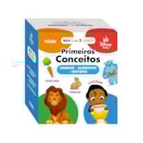 BOX DISNEY BABY PRIMEIROS CONCEITOS - ANIMAIS, ALIMENTOS E SENTIDOS