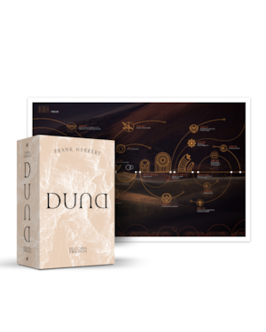 Box duna: segunda trilogia + pôster cronologia duna