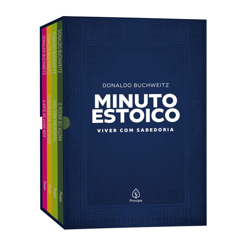 BOX ESTOICISMO: 4 LIVROS PARA VIVER COM SABEDORIA - COLEÇÃO MINUTO ESTOICO