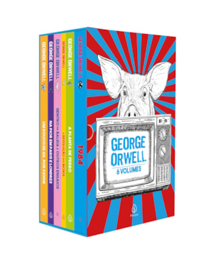 BOX GEORGE ORWELL COM 6 LIVROS, PÔSTER E MARCADOR DE PÁGINA