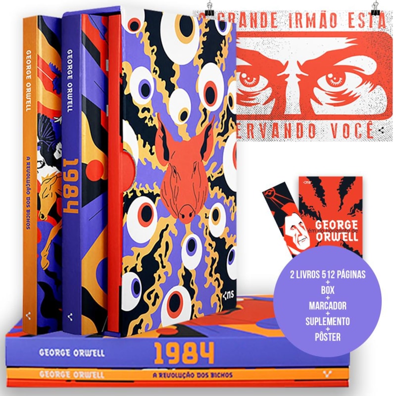 BOX GEORGE ORWELL - O HORIZONTE (2 LIVROS + PÔSTER + SUPLEMENTO)