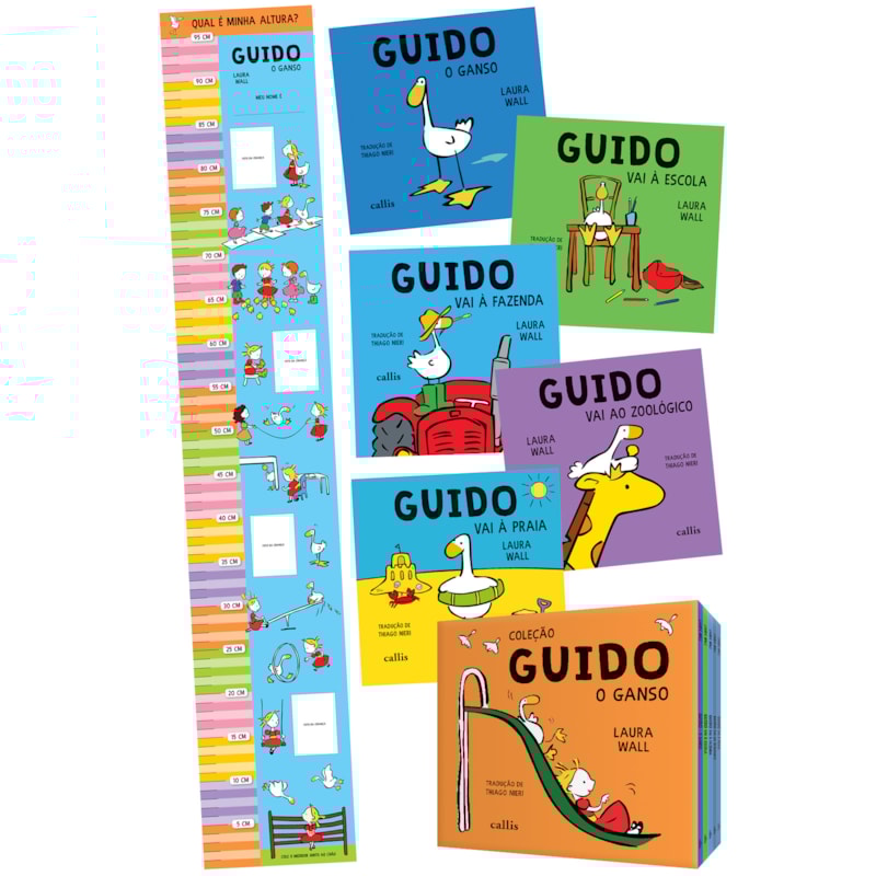 BOX GUIDO - COM 05 LIVROS + RÉGUA DE ALTURA