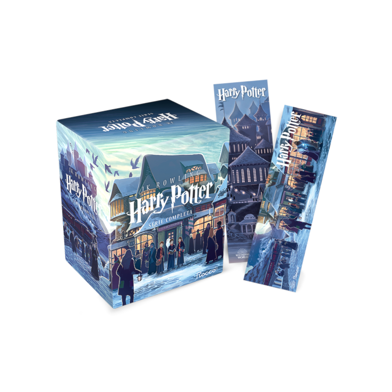 BOX HARRY POTTER SCHOLASTIC - CASTELO (CAIXA AZUL)