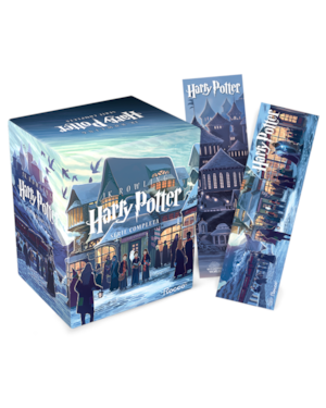BOX HARRY POTTER SCHOLASTIC - CASTELO (CAIXA AZUL)