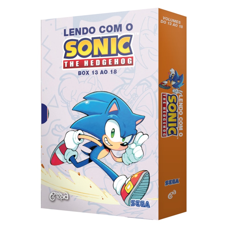 BOX: LENDO COM O SONIC - THE HEDGEHOG (VOL. 13 AO 18)