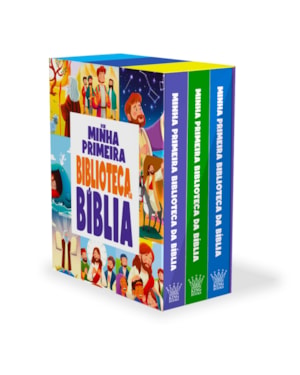 Box Minha Primeira Biblioteca da Bíblia - Coleção com 3 Livrinhos