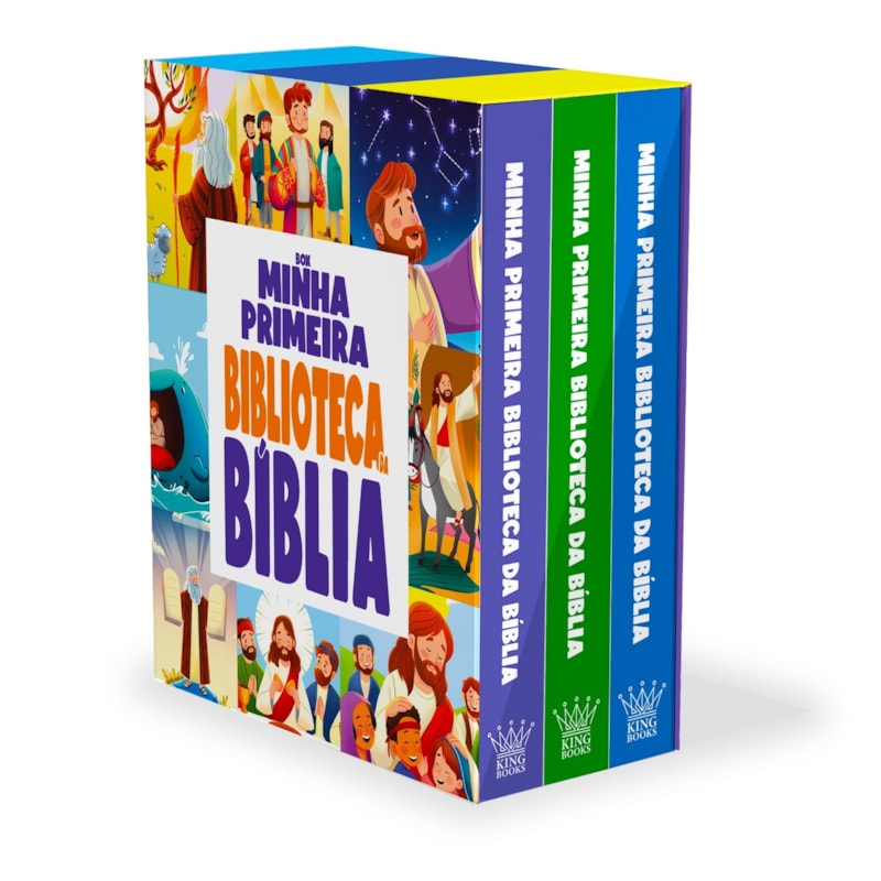 Box Minha Primeira Biblioteca da Bíblia - Coleção com 3 Livrinhos