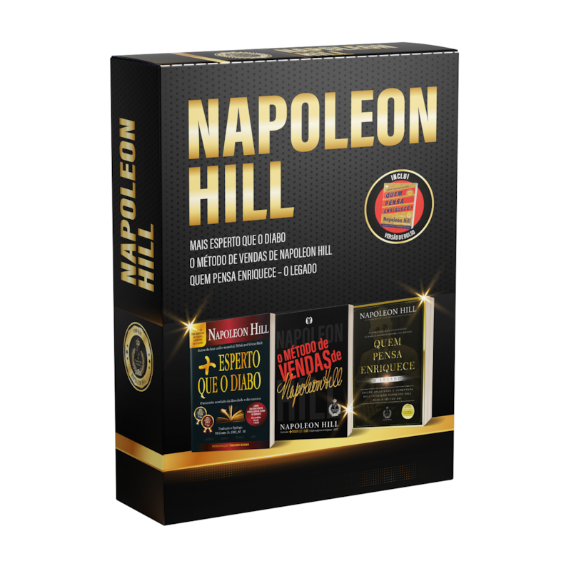 Box Napoleon Hill - Sucesso e abundância: Mais Esperto que o Diabo + As Regras de Ouro + Quem Pensa Enriquece - o Legado