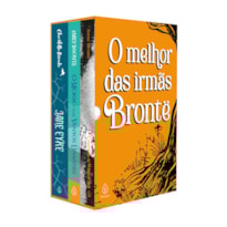BOX O MELHOR DAS IRMÃS BRONTË COM 3 LIVROS, BLOCO DE ANOTAÇÕES E MARCADOR DE PÁGINA