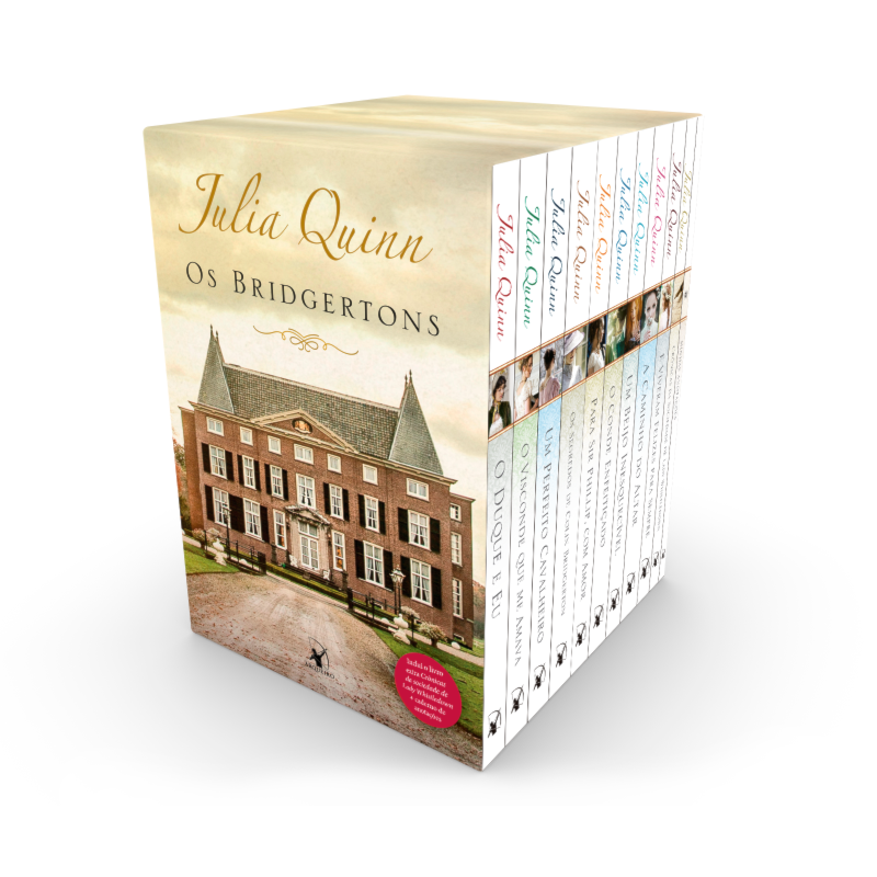 BOX OS BRIDGERTONS: OS 9 TÍTULOS DA SÉRIE + LIVRO EXTRA DE CRÔNICAS + CADERNO DE ANOTAÇÕES