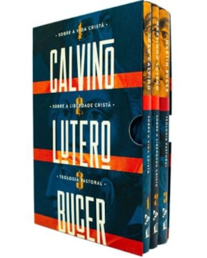 BOX REFORMADORES COM 3 LIVROS - MARTIN BUCER, MARTINHO LUTERO E JOÃO CALVINO