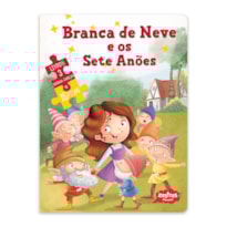 BRANCA DE NEVE E OS SETE ANÕES:LIVRO COM QUEBRA CABEÇA