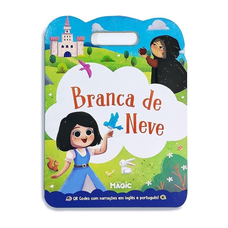 BRANCA DE NEVE - TEXTO E NARRAÇÃO EM PORTUGUÊS E INGLÊS