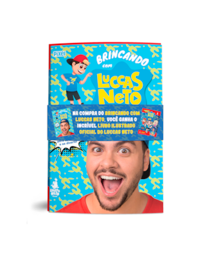 BRINCANDO COM LUCCAS NETO + ALBUM DE FIGURINHAS