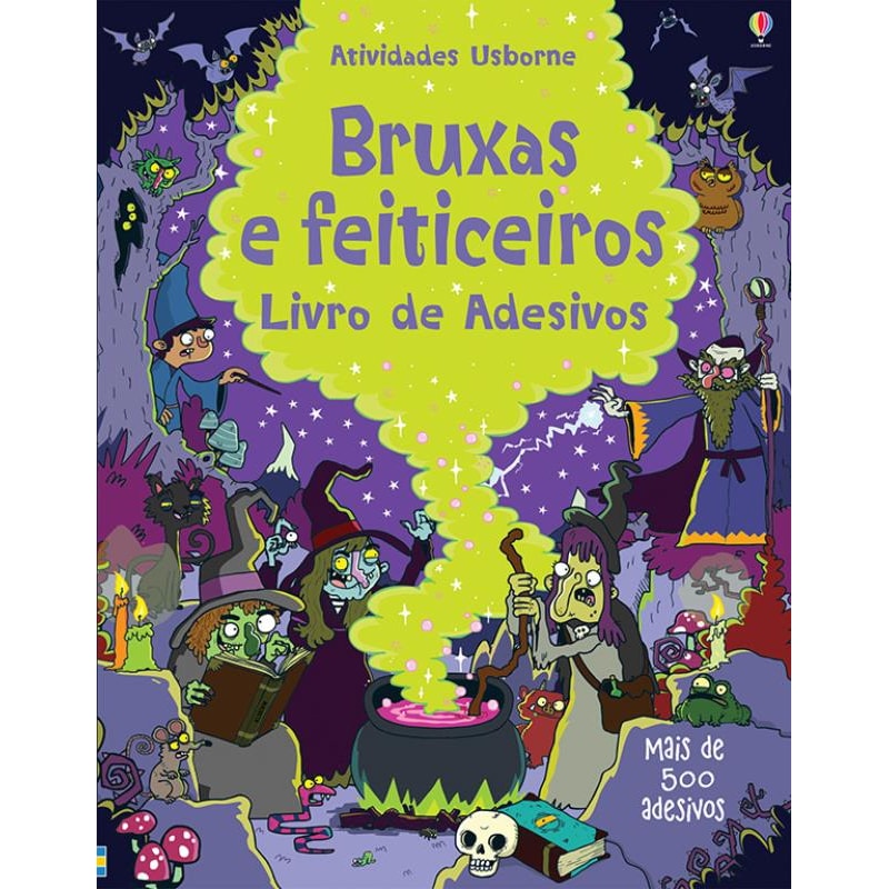 BRUXAS E FEITICEIROS : LIVRO DE ADESIVOS