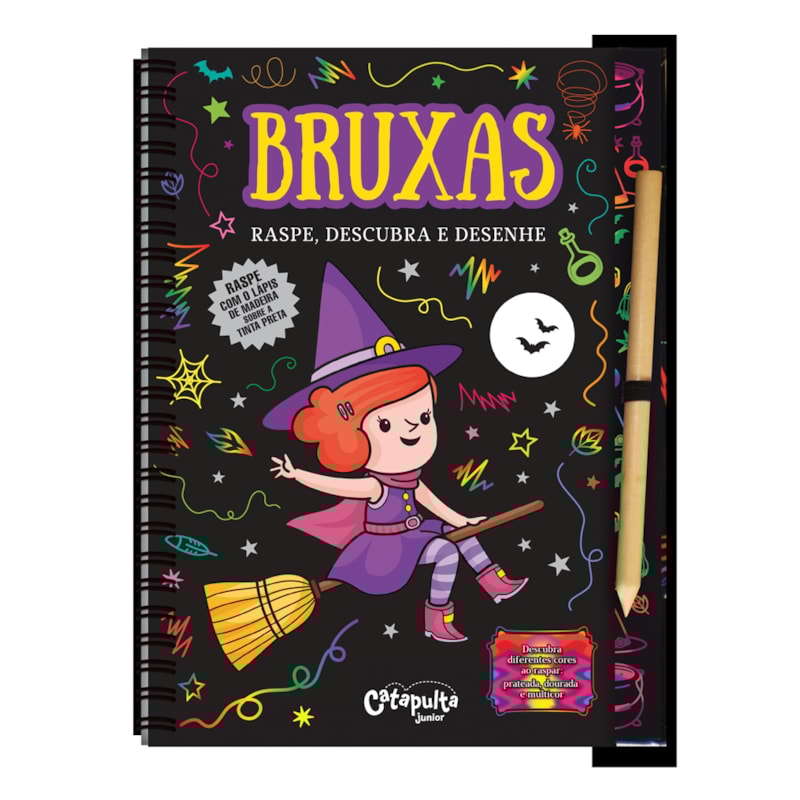BRUXAS - RASPE, DESCUBRA E DESENHE