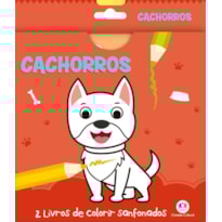 CACHORROS - 2 LIVROS DE COLORIR SANFONADOS