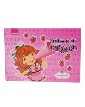 CADERNO BROCHURA CALIGRAFIA FORONI CAPA DURA  MORANGUINHO 48 FLS