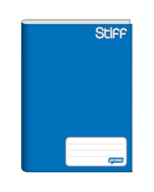 CADERNO BROCHURA CAPA DURA JANDAIA 1/4 AZUL 48 FLS